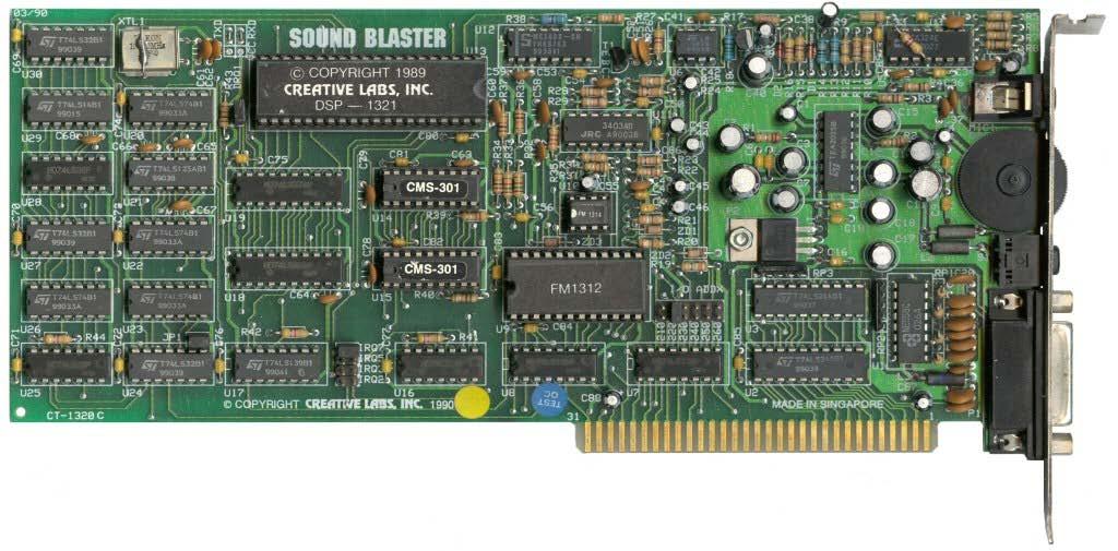 #11 Lec # 66 Fall 2017 12-14-2017 Sound Blaster (1989) Designed to directly compete with the AdLib card First card to feature sampling 22.