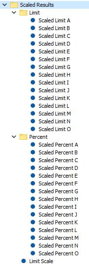 Contingency Analysis Violations Scaled Results Limit Scale Value is stored when violation is recorded to maintain what respective device limit was used to calculate the stored limit Used with the