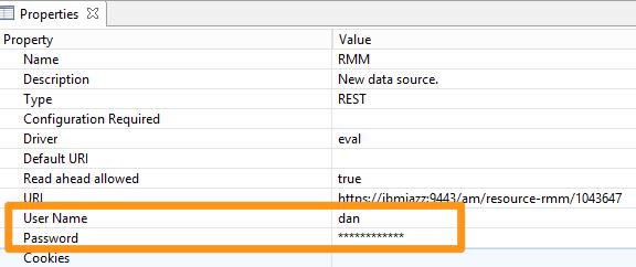Rhapsody Model Manager Tech Jam a. In the Document Specification panel, select the Data Source: RMM REST: b.