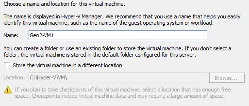 Perform this task on SERVER1 while logged on as Contoso\Administrator 1. You should still be logged onto Server1 with Hyper-V Manager open. 2. Right click on Server1 and select New Virtual Machine. 3.