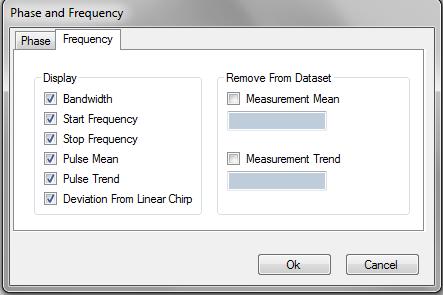 Making Measurements Measurement 7: Measure Start Frequency, Stop Frequency, and Bandwidth of a Chirp (Requires N9051A-3FP License) Measurement 7: Measure Start Frequency, Stop Frequency, and