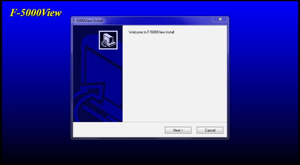 Installaton F-5000 Vew Installaton To nstall the F-5000 Vew program, run the "F-5000Vew_V#.##-setup.exe" fle that s located n the sub-folder of the downloaded fle.