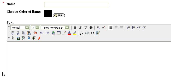 Editor interface Figure 3. Editor interface Text formatting While typing or copying text into the Editor, do not change its default Times New Roman font into Arial or any other font face.