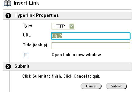 Adding links and attaching files Always create meaningful and descriptive link text that clearly indicates where the link is pointing.