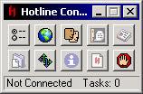 Once you connect to a server, it will change to show the name of the server you are connected to, the number of users, and your task status. 2 Get familiar with the Toolbar.
