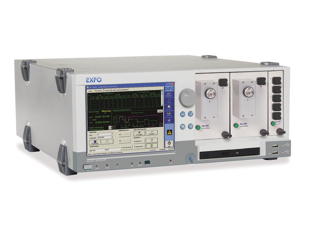 CABLE ASSEMBLY AND COMPONENT TEST SYSTEM IQS-12001B R&D AND MANUFACTURG OPTICAL Provides the most accurate insertion loss and reflectance measurements on the market for components and