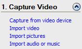 Import Video Import video audio
