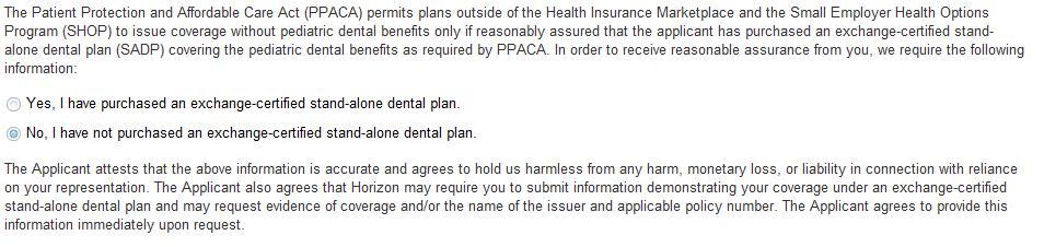 exchange-certified stand-alone dental plan. Figure 26. PPACA Section 14.