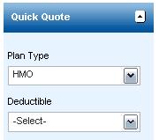 The Deductible list appears editable and the plans are displayed based on the plan type that you selected.