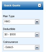 Figure 103. Quick Quote: Coinsurance 5. In the Coinsurance list, select the coinsurance amount.