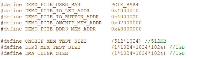 DLL TERASIC_PCIE_mSGDMA.h SDK library file, defines constant and data structure The main program PCIE_DDR3.cpp includes the header file "PCIE.
