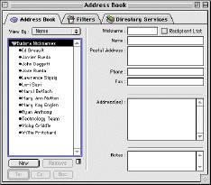Address Books Chapter 6 Creating Address Book Entries The Eudora Address Book allows you to file email addresses and easily access them when addressing email messages.