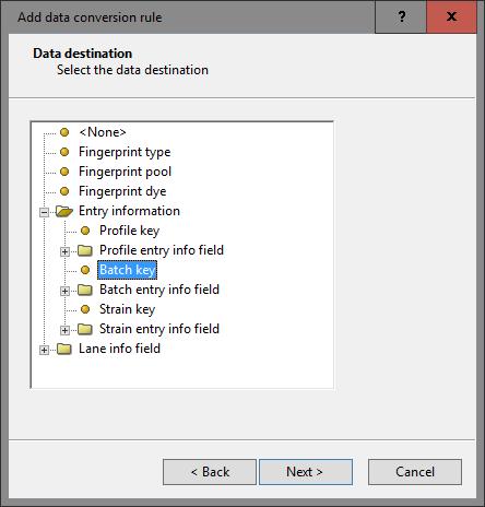 4 Figure 5: Link to Batch key. Figure 6: Parsing string. 17. In the Data parsing dialog box, fill in following data parsing string: [DATA] *. Press the <Preview> button (see Figure 8).