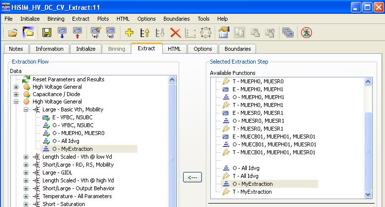 Example of creating a new extraction function (2) Exit the Configuration Wizard and reload the project.
