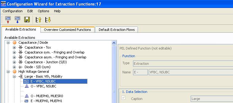 Enhanced Customization of the Extraction Flow The Configuration Wizard window provides three different