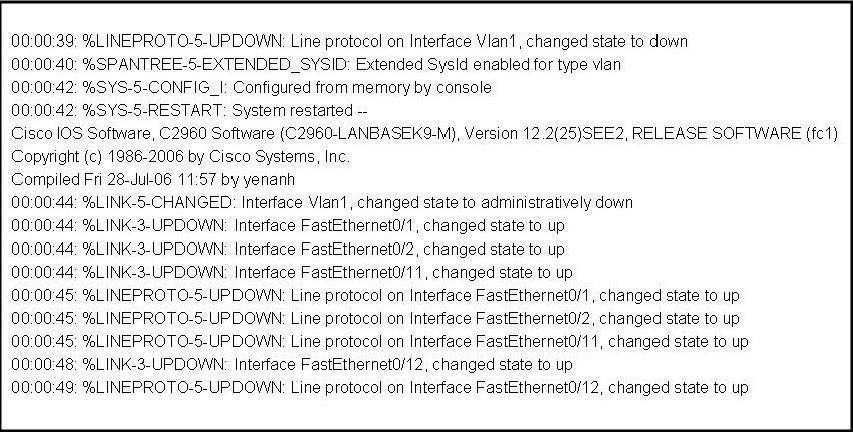 A. As FastEthernet0/12 will be the last to come up, it will not be blocked by STP. B. Remote access management of this switch will not be possible without configuration change. C.