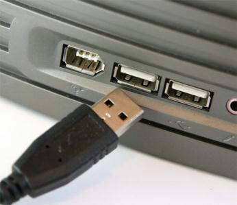 Connect a USB device You connect a USB cable to your computer by inserting a rectangular plug into a narrow slot called a USB port on your computer.