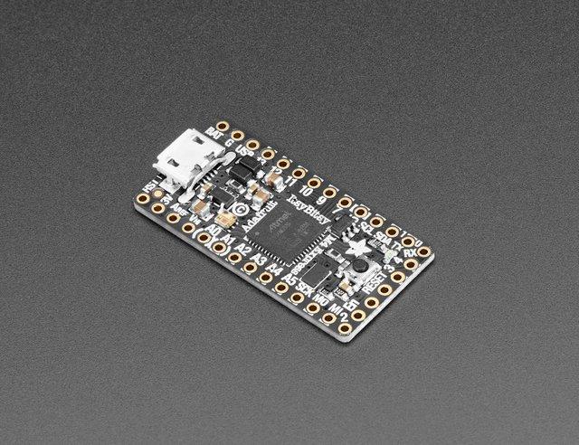 Overview What's smaller than a Feather but larger than a Trinket? It's an Adafruit ItsyBitsy M4 Express featuring the Microchip ATSAMD51!