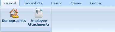 Training Toolbar Personal Select Training > View/Edit Trainee >