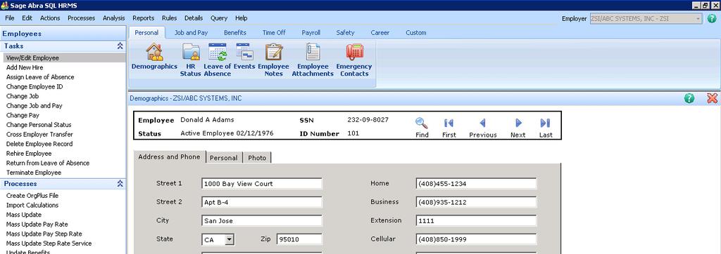User Interface Handout Employee Toolbar Employee Toolbars Access to Employee Information Pages.