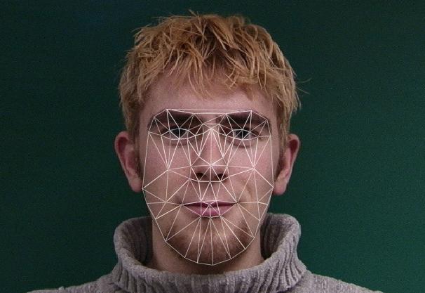 5 FEATURE-BASED FACE RECOGNITION Figure 9: A training image with automatically marked feature points from the IMM database [16].
