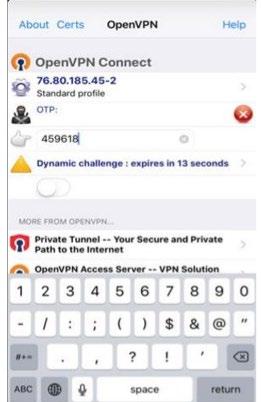 MFA Support for OpenVPN Clients 54 Mobile VPN with SSL now supports two-factor, challengeresponse authentication for