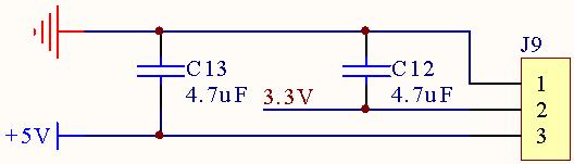Fig. 7 The clock circuit As shown in Fig. 4, the display screen LCD12864 has SPI bus connecting directly ZigBee. ZigBee writes some data into the LCD12864.
