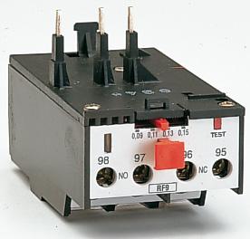 Thermal Overload Relays for BG Series Mini-contactors Phase failure / single phase sensitive Three poles (three phase) 11 RF9 11 RFA9 Order code Adjustment Protection Qty Wt range fuses per am gg pkg