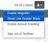 Line Reader To read one line at a time, select Show Line Reader Mask.