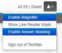 Drag the line reader over the screen to cover more or less text.