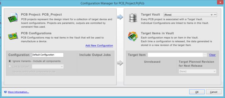 A single, default configuration is added for you, to get you up and going with configurations more quickly.
