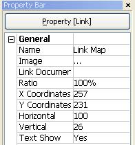 User s Manual Go to the Property [Link] tab and set the properties of the selected link box. Name: Enter a name of the link box.
