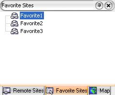 : Clicking the icon allows you to register the remote site. : Clicking the icon removes the selected remote site from the list.