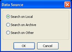 Remote Administration System Plus (RASplus) Search on Local: Searches recorded data on primary storage installed in the remote DVR.
