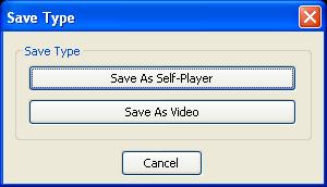 Operating Instructions Save As Self-Player : Saves any video clip of recorded data as an executable file. Set up the save parameters. Click the Start button, and select Save in.
