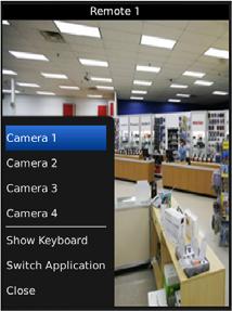 Remote Administration System Plus (RASplus) 2. Push the Menu button of the device and a camera list is displayed.