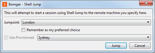 Shell Jump to a Remote Network Device With Shell Jump, quickly connect to an SSH-enabled or Telnet-enabled network device to use the command line feature on that remote system.