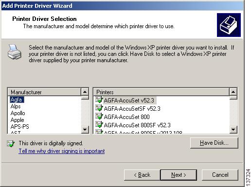 Click the New Driver button to start the Add Driver wizard. Click Next. The Printer Driver Selection window appears. (See Figure 13-8.