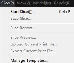 3>Slice Slice model to get.gcode file and.data file Abort slicing After slicing, you can get some estimated information such as print time, filament amount, etc.