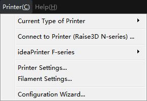 7>Printer Select the type of your printer Set a remote connection with your N-series printer(s) Set a connection with your printer(s) via USB cable