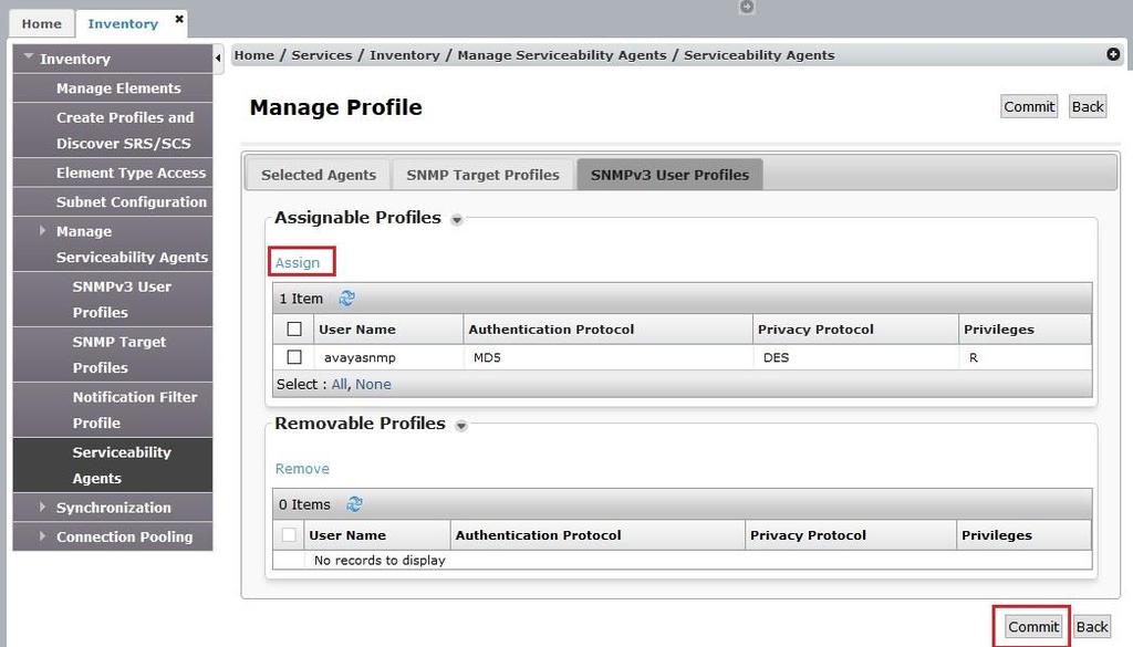 Step Description 6. Click down arrow beside Assignable Profiles section if it is not expanded. Select the user profile created earlier in Step 3.