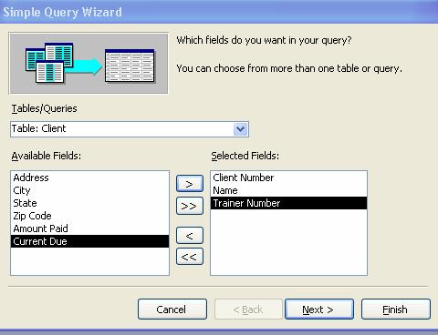 Using the Simple Query Wizard to Create a Query (p. AC 35) 4.