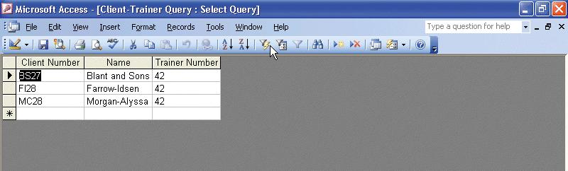 Using a Query (p. AC 38) 5.
