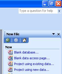 the Database window