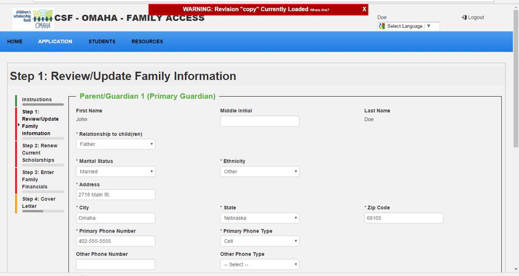 You MUST edit your basic information and fill out all required fields (indicated by an asterisk *).