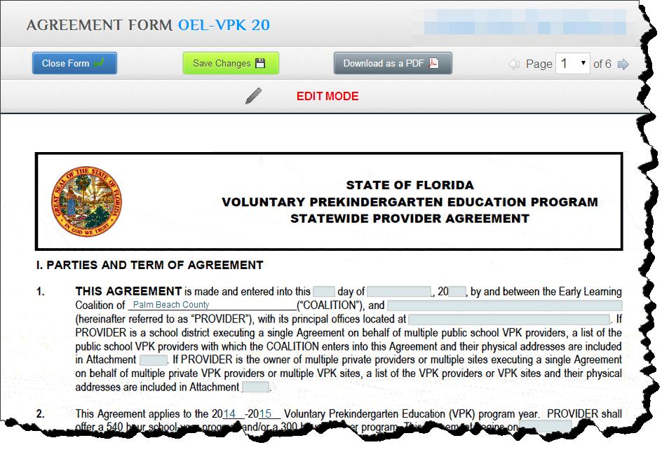 22. If you need more room on your VPK 11B click the yellow button next to the OEL-VPK 11B form. 23. Next click OEL-VPK 20. This will open a new OEL-VPK 11B form.