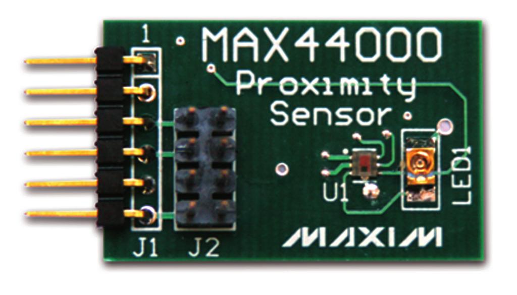 19-6335; Rev 0; 5/12 MAX44000PMB1 Peripheral Module General Description The MAX44000PMB1 peripheral module provides the necessary hardware to interface the MAX44000 ambient and infrared proximity