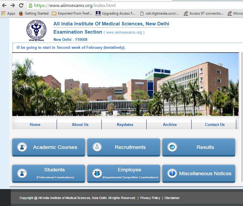 1.0 Introduction User Manual for Online Application Form for Faculty Recruitment All-India Institute of Medical Sciences was established as an institution of national importance by an Act of