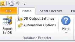 Single mode Using the Export to DB button, you can choose fields (both Outlook specific fields and custom fields) to be included into the database, and then export the contents of the current Outlook