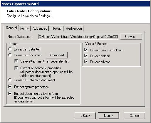 EXPORTING FROM NOTES The Tzunami Notes Exporter enables you to export Notes contents to a TDX file.